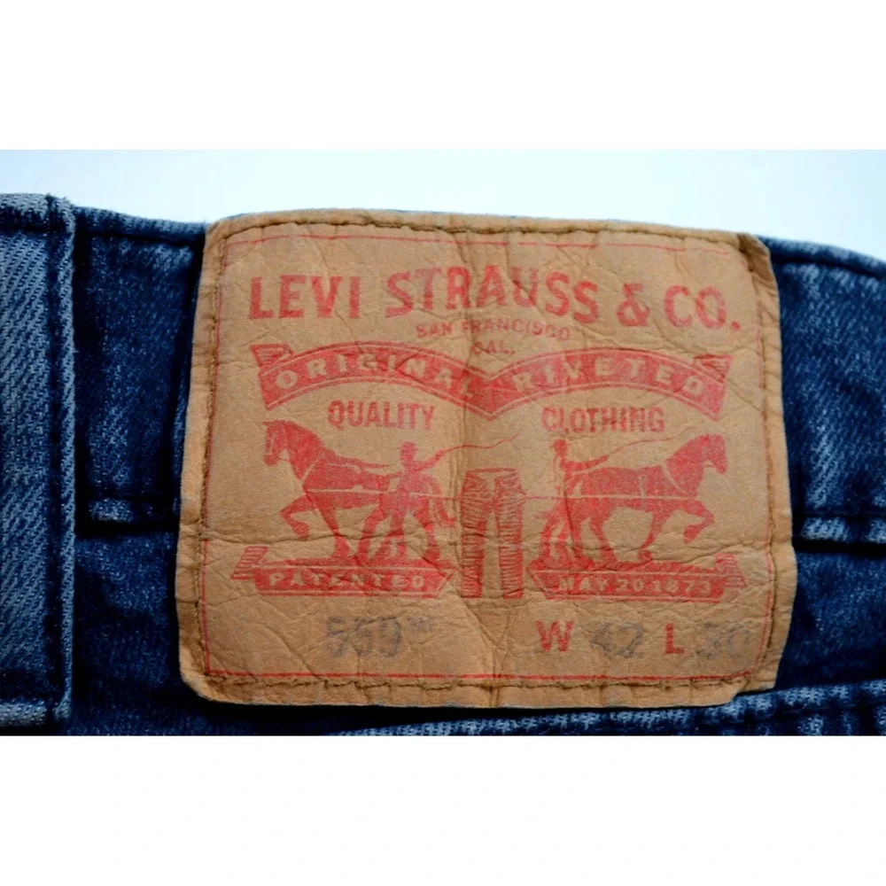 Levi Strauss Levi's 559 Denim Blue Jeans Men's 42x30 (fits 43 x 28.5